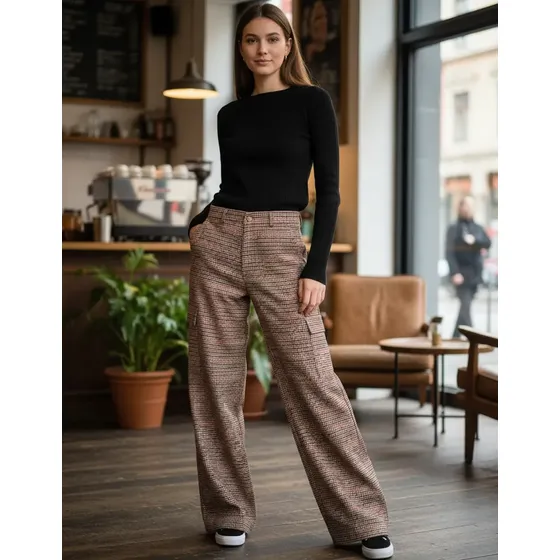 Pantalón Sastrero Cargo Recto Cuadrille Tendencia