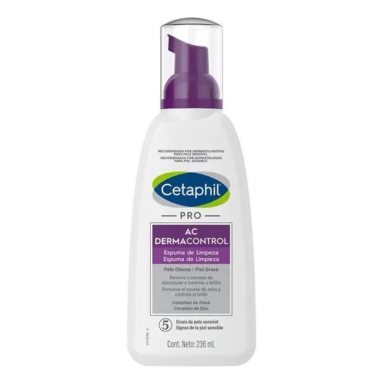 Espuma De Limpieza PRO AC Dermacontrol Cetaphil para Piel con Tendencia Acneica x 236 Ml
