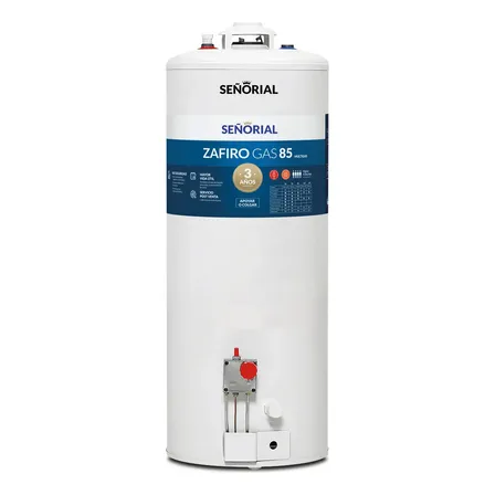 Termotanque Multigas Señorial TSZP1-85 Zafiro Color Blanco 83 Litros
