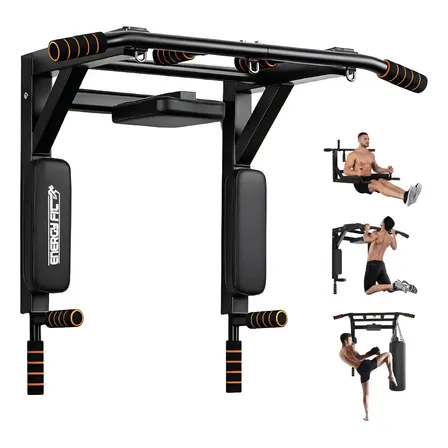Barra Dominadas Pared Desmontable 300kg Reforzada Energy Fit Acero