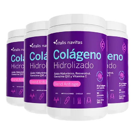 Plan 120 Días De Colágeno Hidrolizado Bebible Premium Sabor Limón