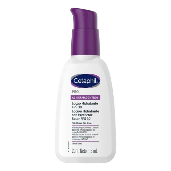 Loción Hidratante FPS 30 PRO AC Dermacontrol Cetaphil para Piel con Tendencia Acnéica x 118 Ml