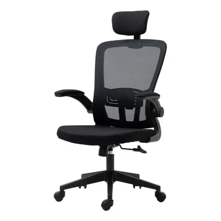 Silla Sillon De Oficina Ergonomico Mesh Negro Pc Negro Mesh