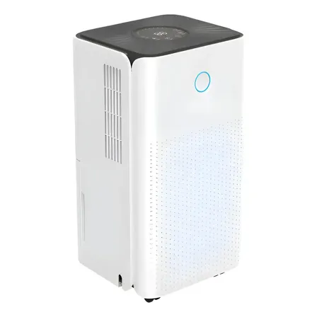 Deshumidificador de ambientes Excelvan 12L extrae humedad hogar corriente doméstica color blanco