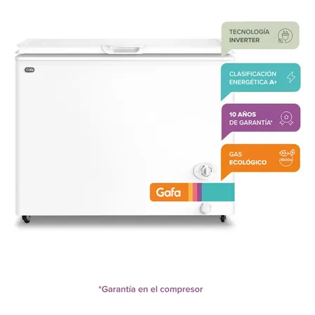 Freezer Inverter Gafa FGHI300B 280lts 4 Temperaturas Blanco