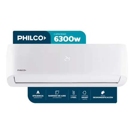 Aire Acondicionado Philco Split OnOff Frío/calor 5418 Frigorias / 6300 Watts