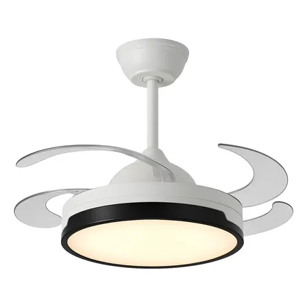 Ventilador De Techo Retráctil Ambi O 4 Aspas LED 3 Tonos Control Remoto