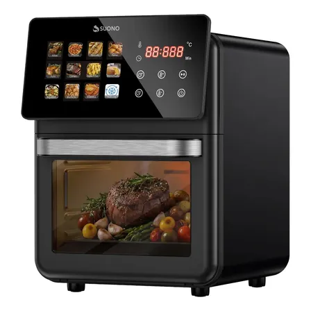 Freidora De Aire Suono Airfryer Neo Oven Descongela Fríe Asar Recalenta 12 L Comida Saludable Pantalla Xl Color Negro