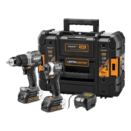 Kit Taladro Percutor + Atornillador Impacto Dewalt Mclaren 2 Baterías 20v Cargador Edición Limitada